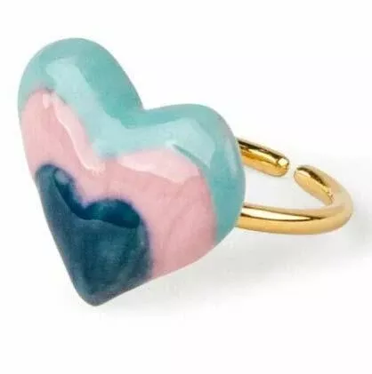 Lladro Hearts Metal Ring 01010206