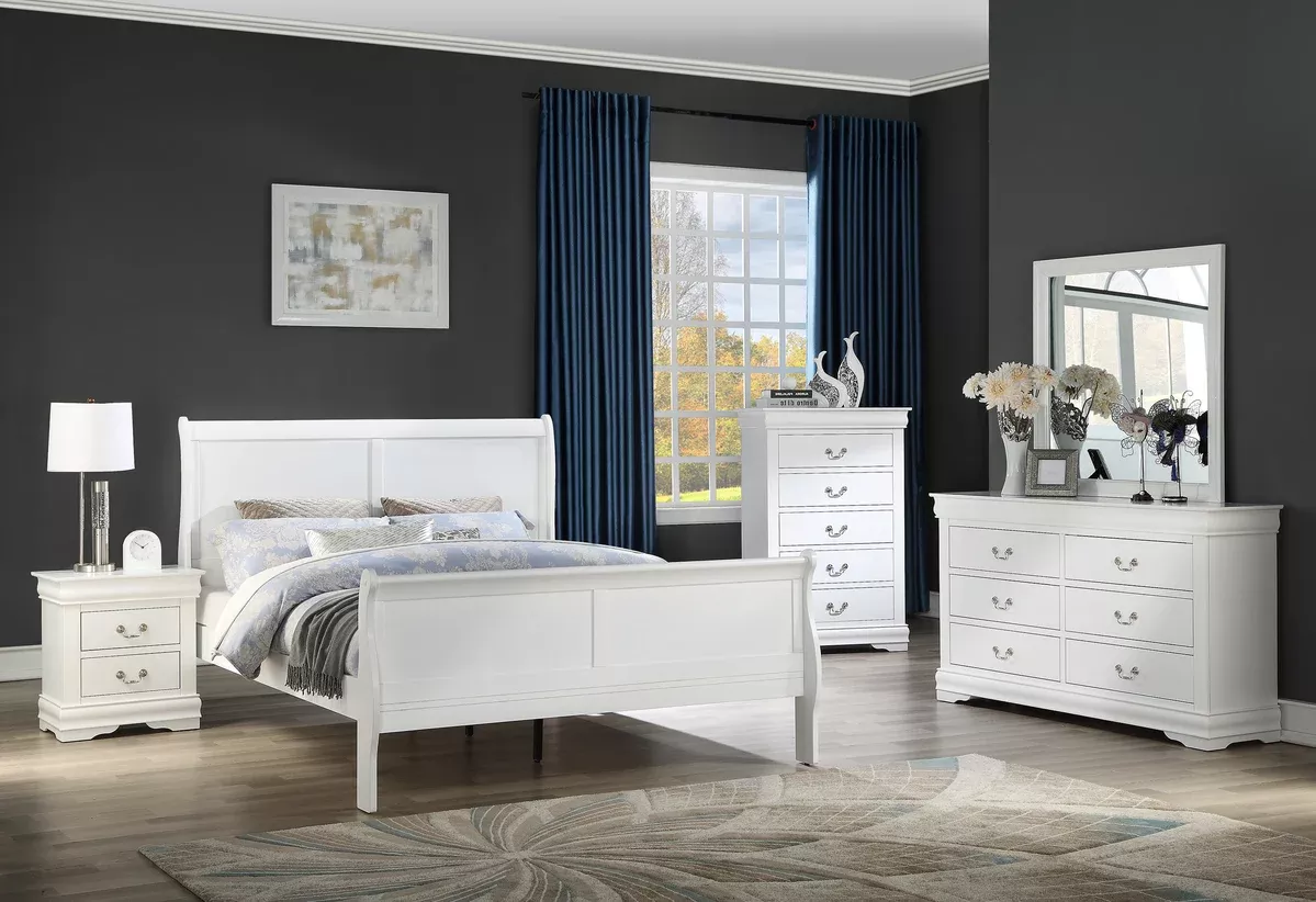 LOUIS PHILIP NIGHT STAND WHITE