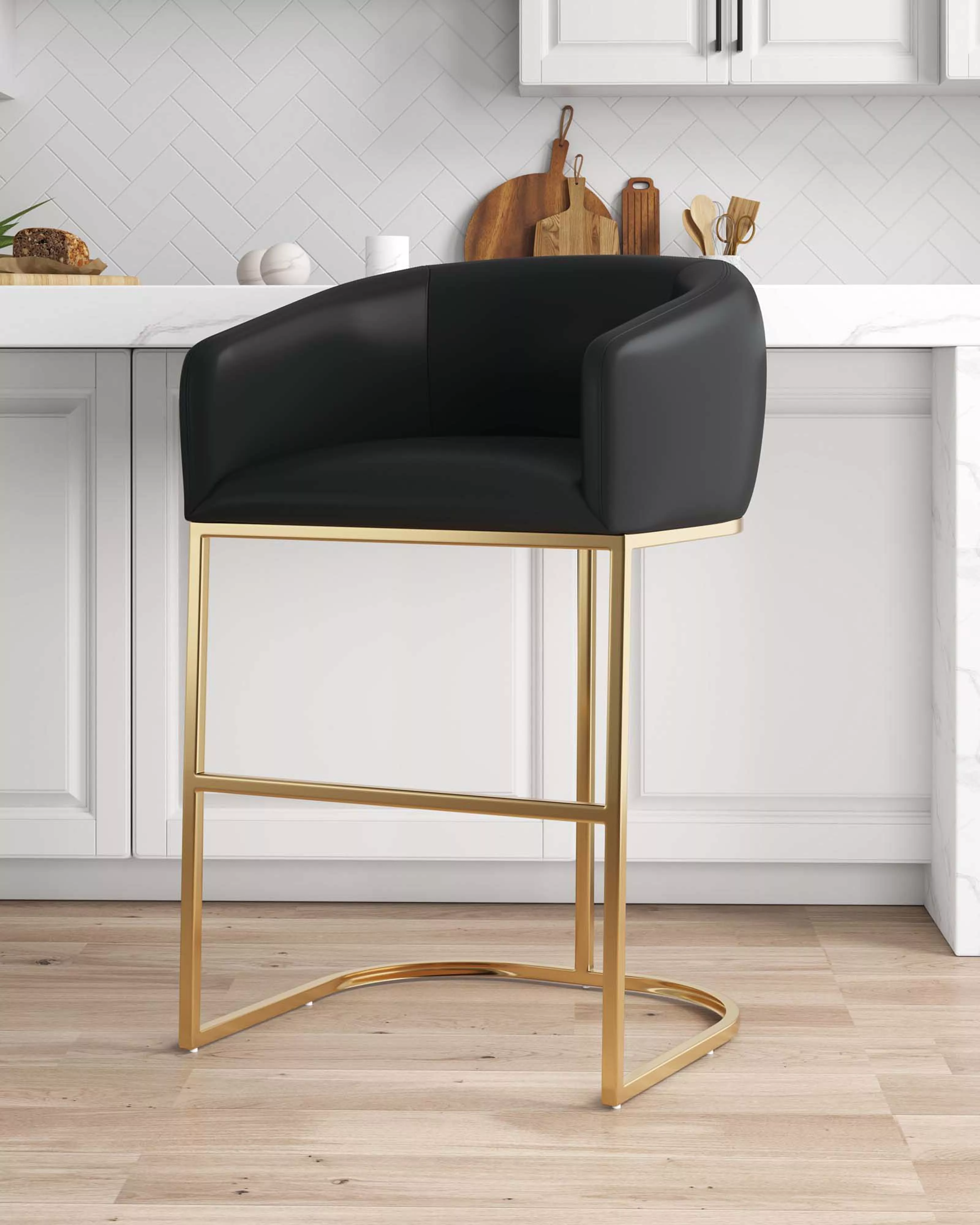 Louvre Black Barstool