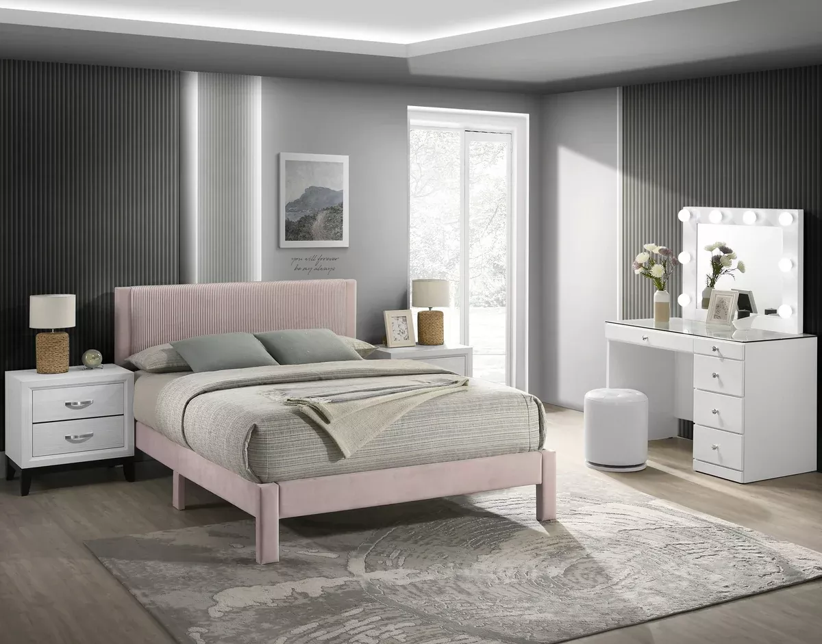 LUCIA FULL BED PINK