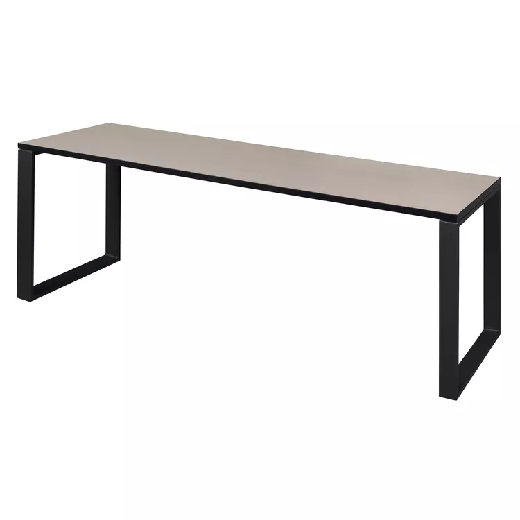 Maple & Black Training Table, 72 x 24, Adjustable Height - Regency Seating