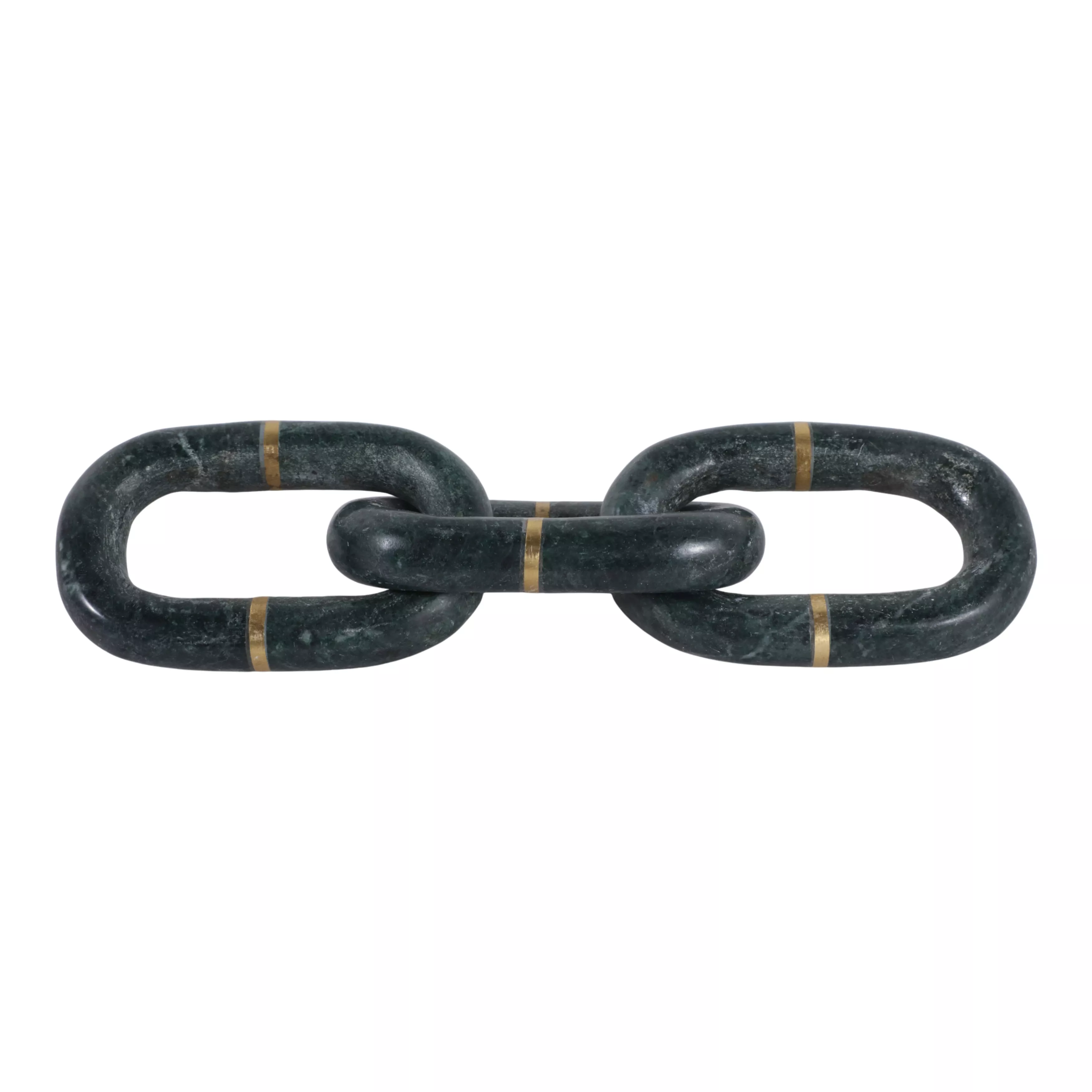 Marble Chain W/ Brass Inlay