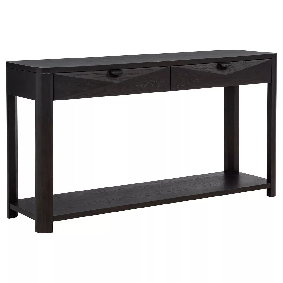 Marcelo Sofa Console Table with 2 Drawers and Shelf Coffee