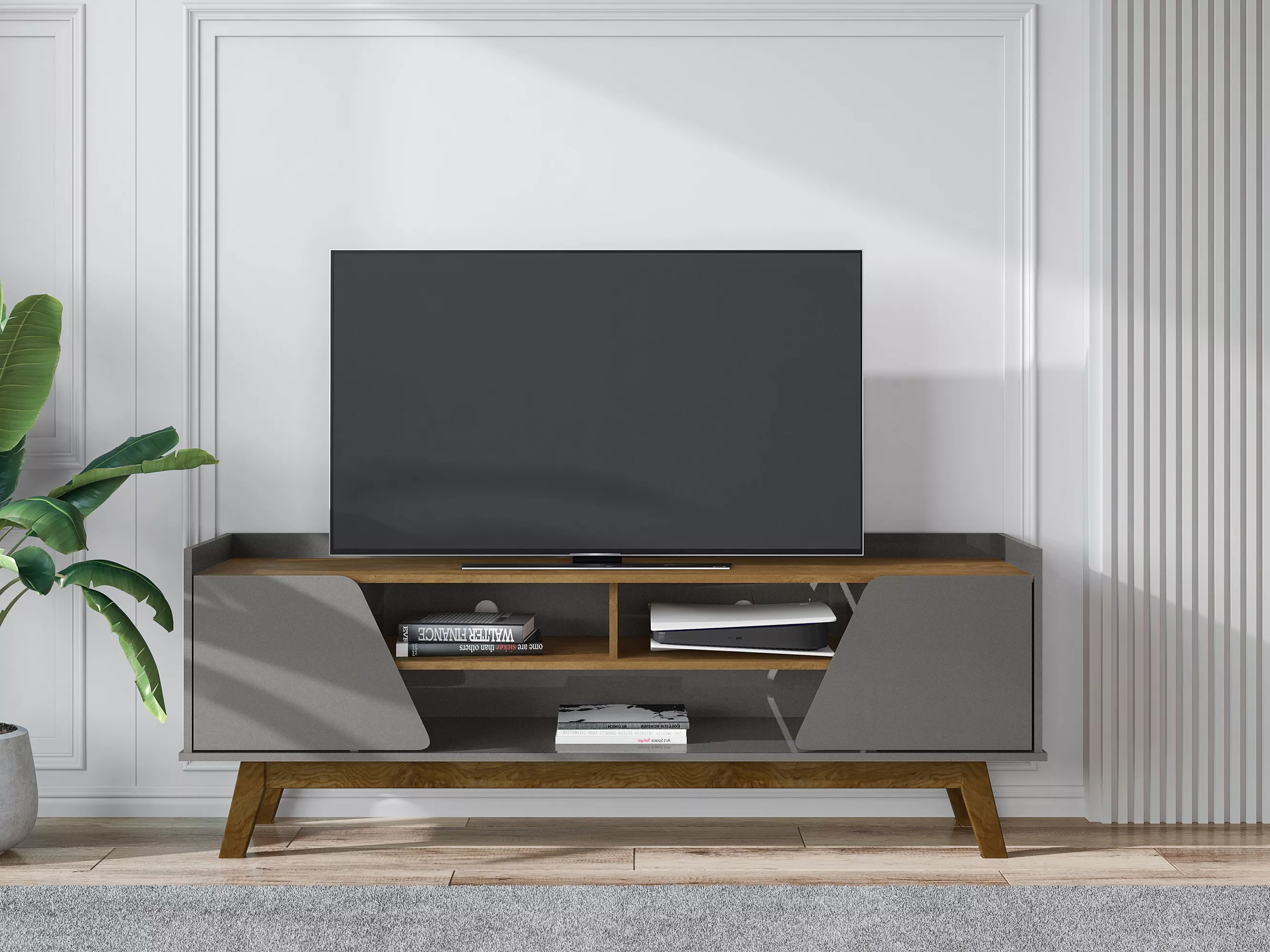 Marcus Medium TV Stand in Gray