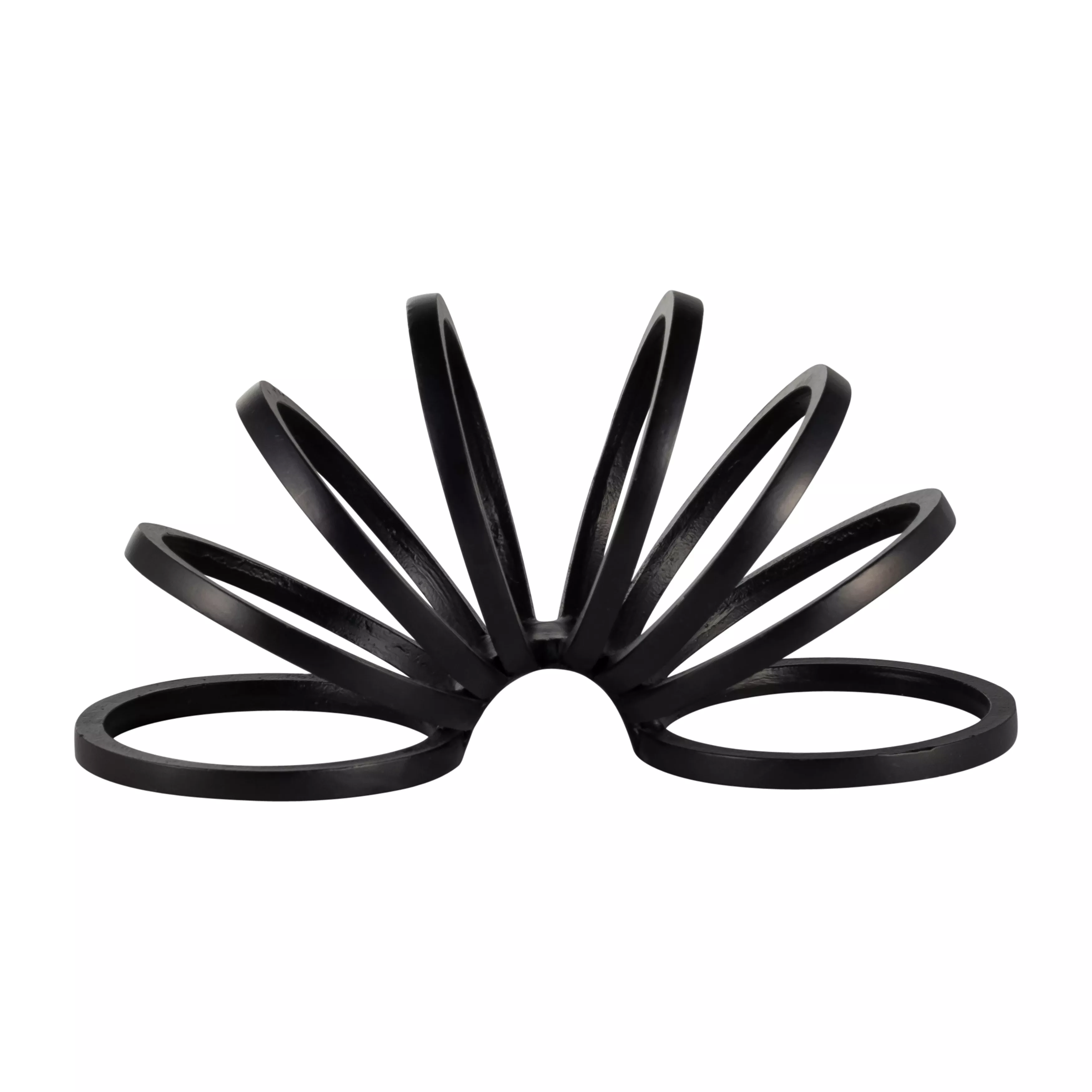 Metal,11",slinky Ring Deco,black