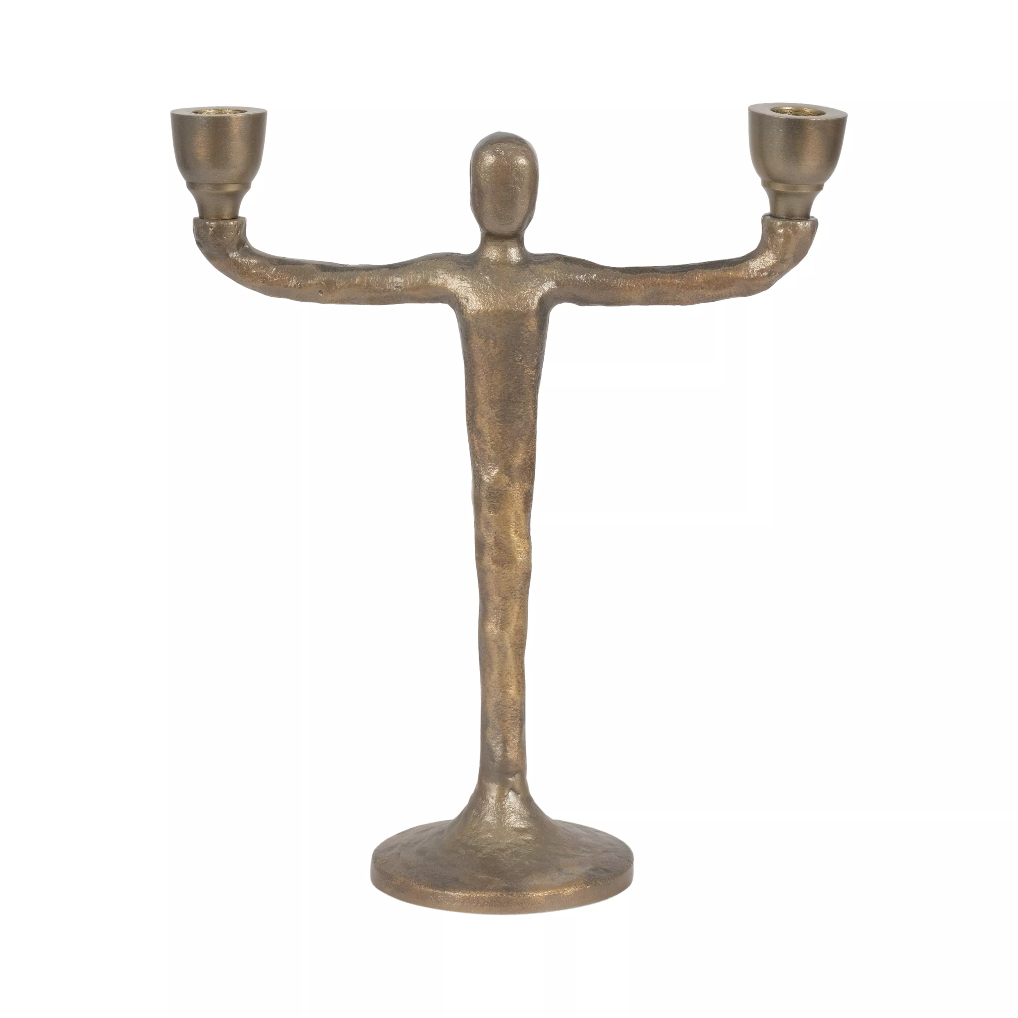 Metal 12" 2 Taper Candelabra