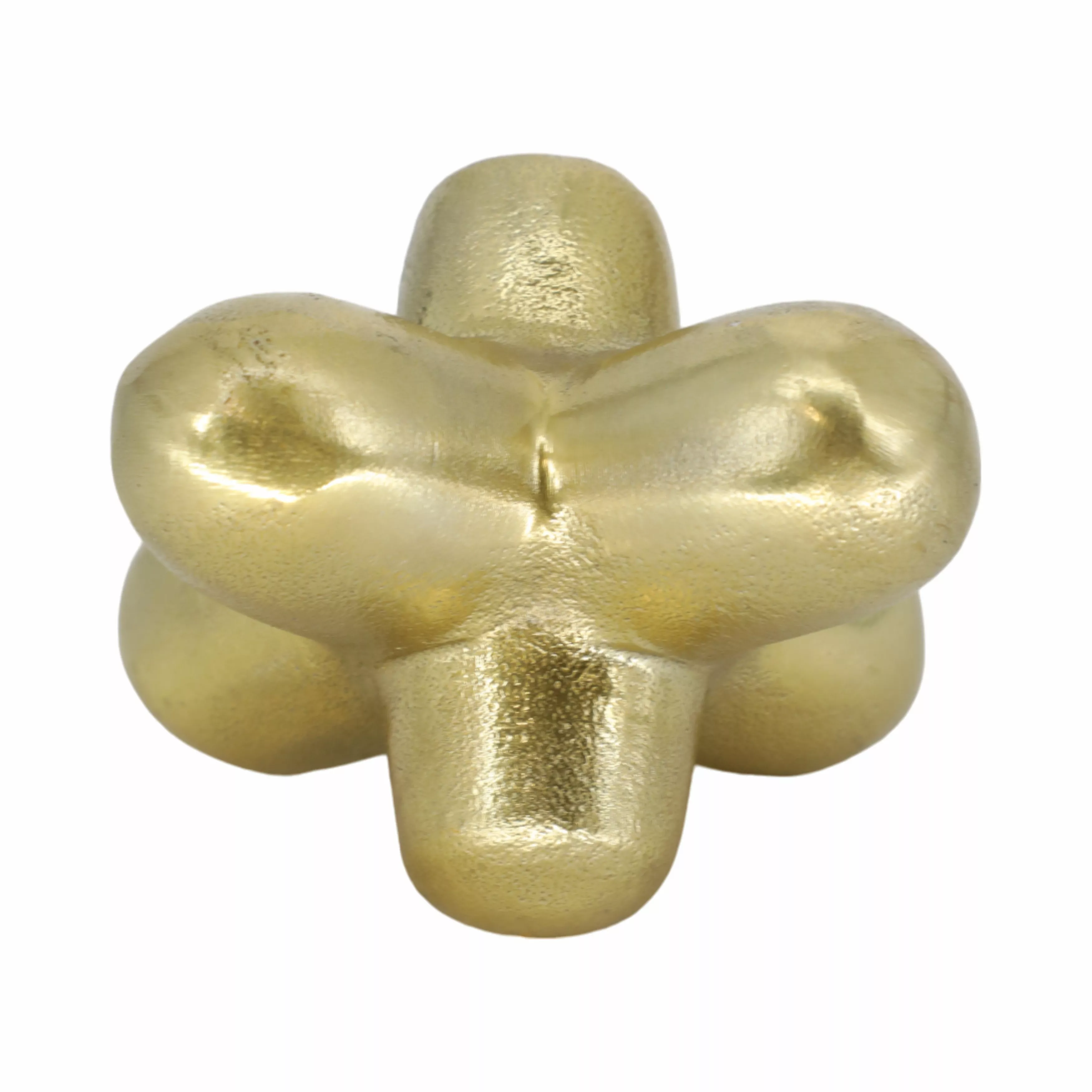 Metal 6" Geometric Orb, Gold