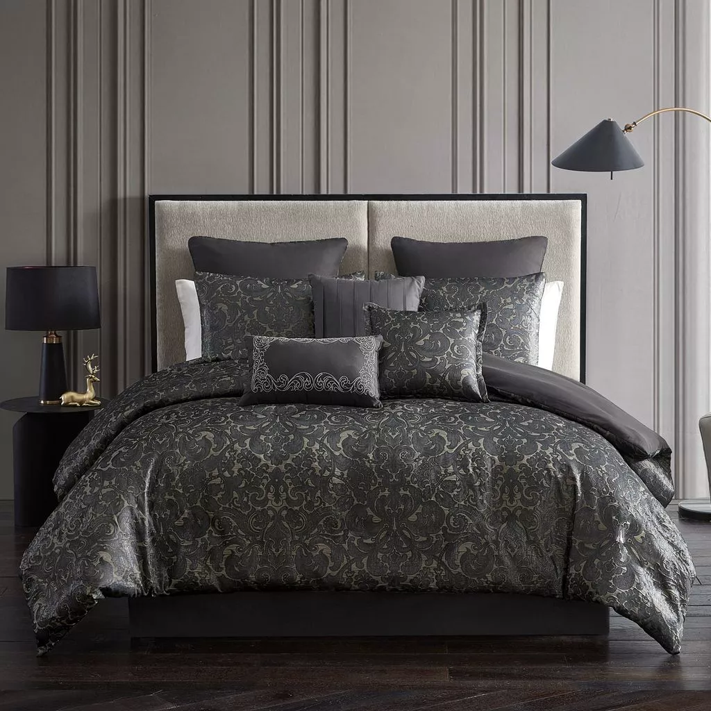 Metallic Damask 10 pc King