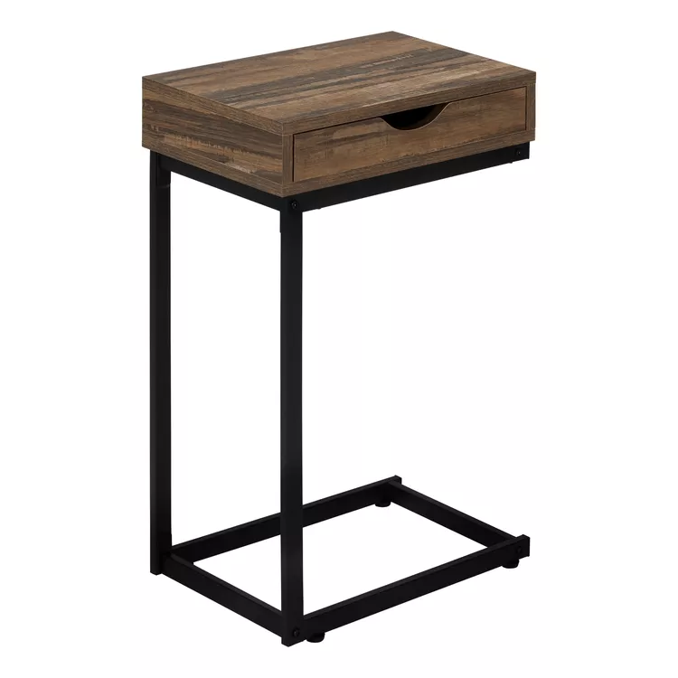 Modern C-Shaped Storage Accent Table