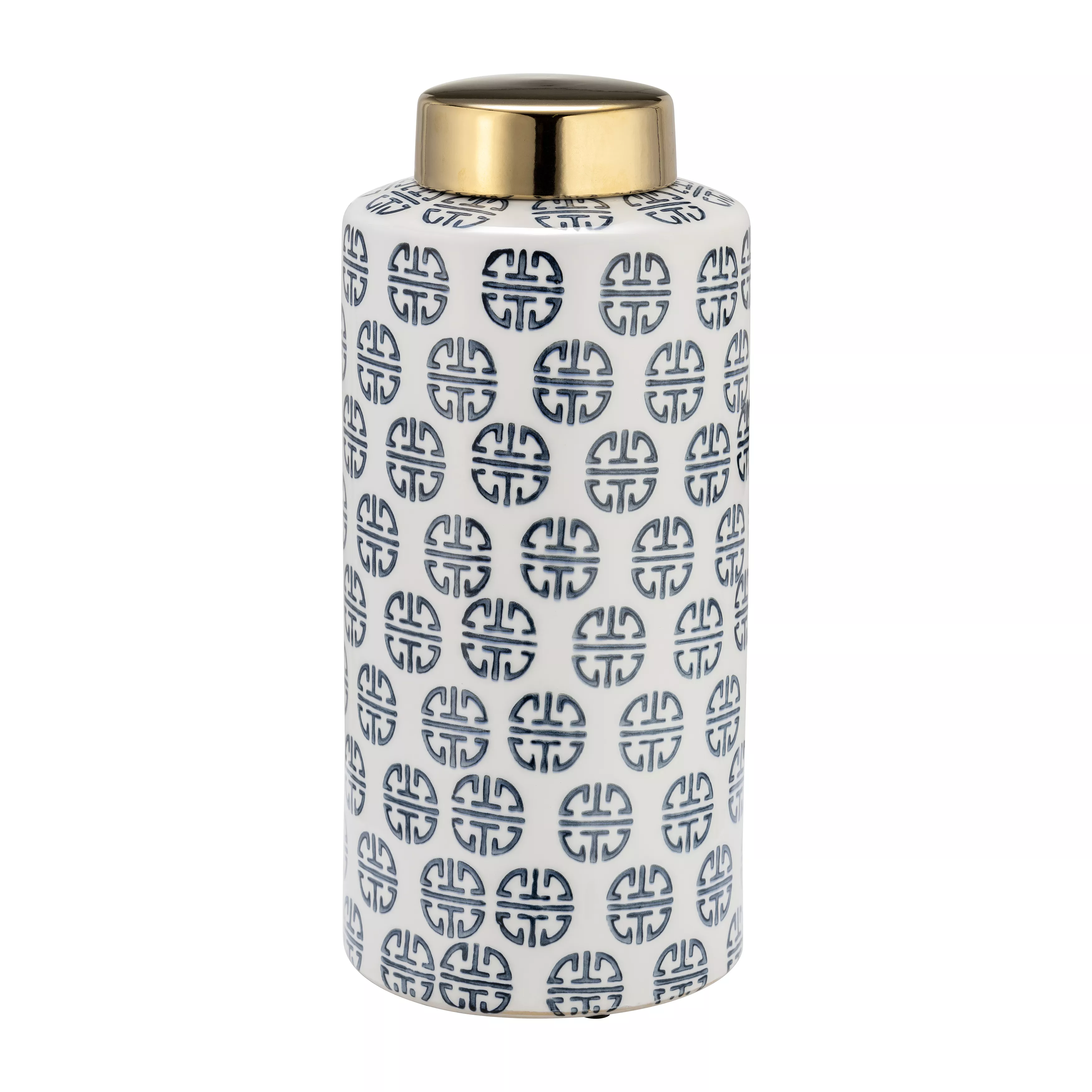Modern Ginger Jar Navy/White