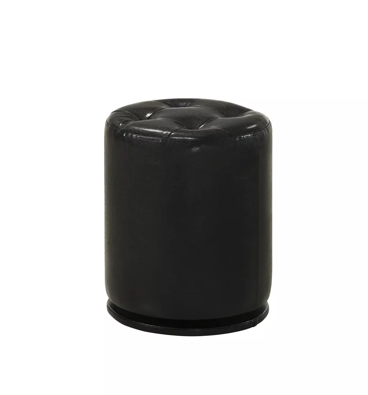 MORGAN ROUND SWIVEL STOOL BLACK