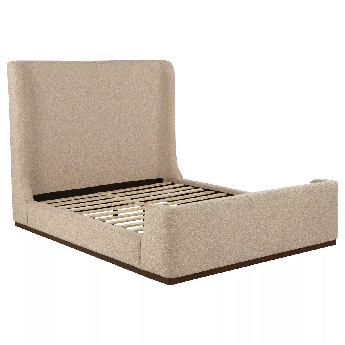 Nala Queen Fabric Upholstered Platform Bed Tan