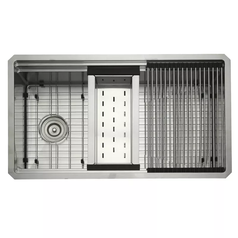 Nantucket Sinks 32" Small Radius Undermount Workstation Kitchen Sink