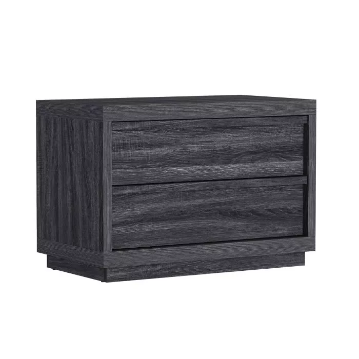 Navis 32" 2-Drawer Nightstand in Gray