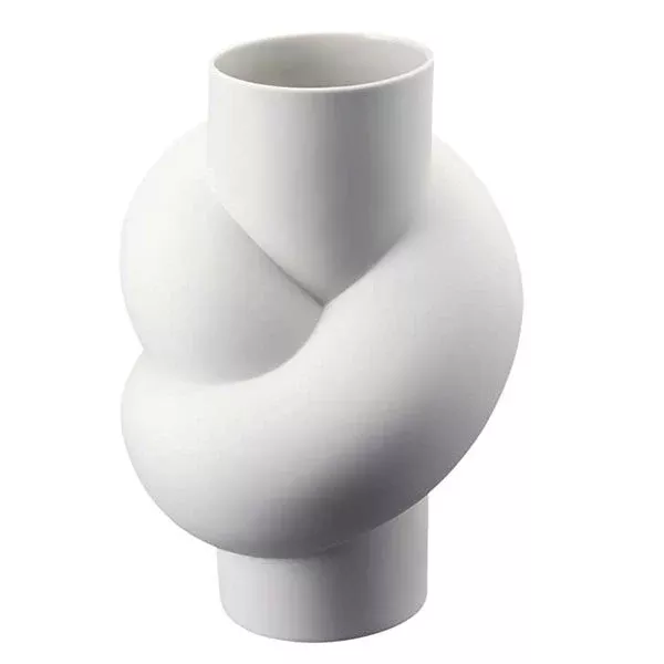 Node Porcelain Vase, 9.75" by Rosenthal