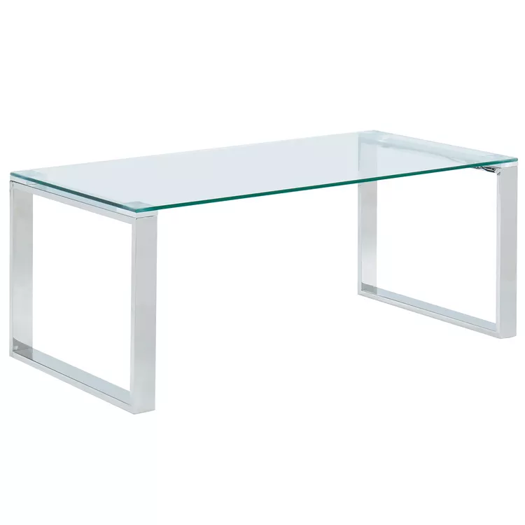 !nspire Silver Coffee Table - Modern Stainless Steel Design