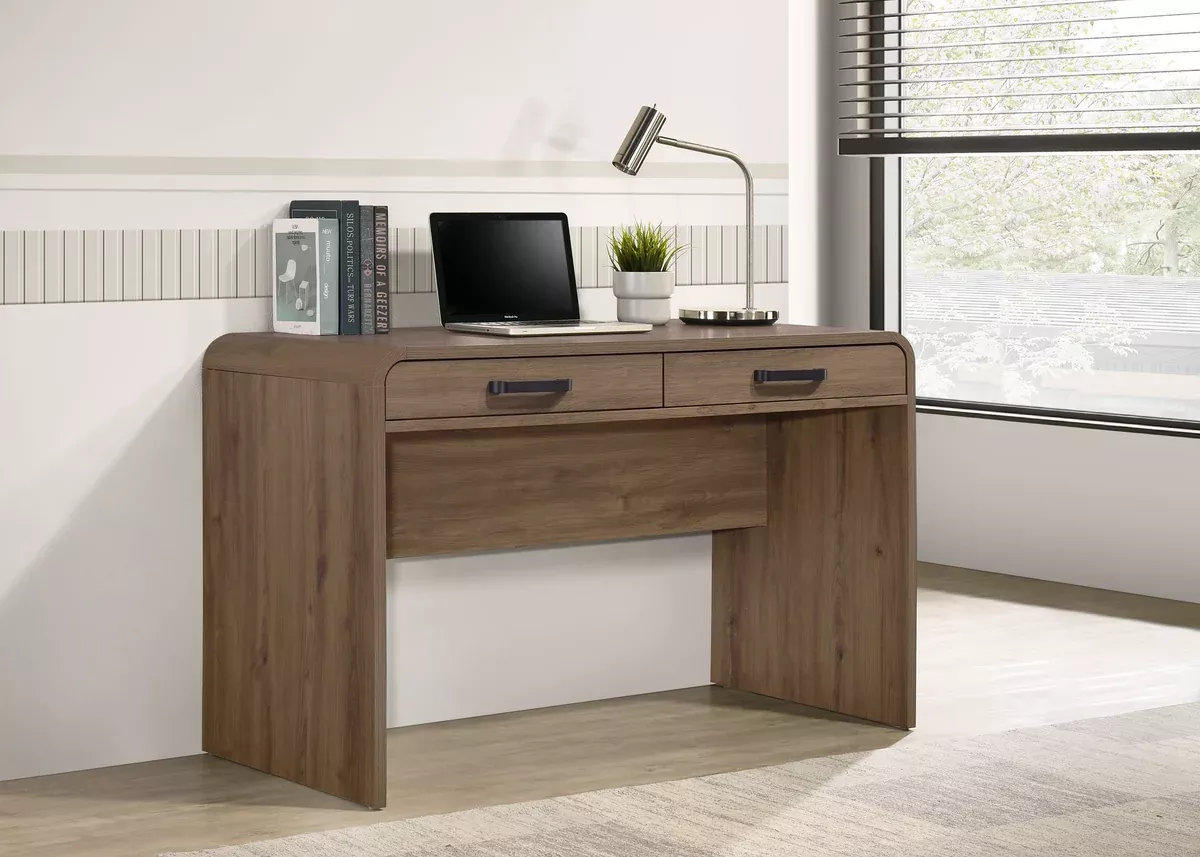 NYOMI WRITING DESK - LIGHT - BROWN