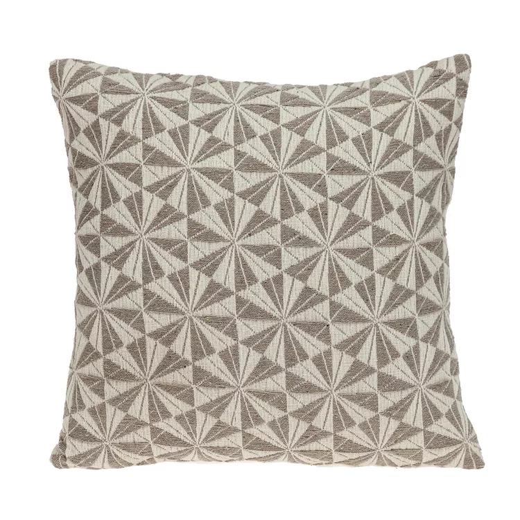 Parkland Collection Beige Throw Pillow