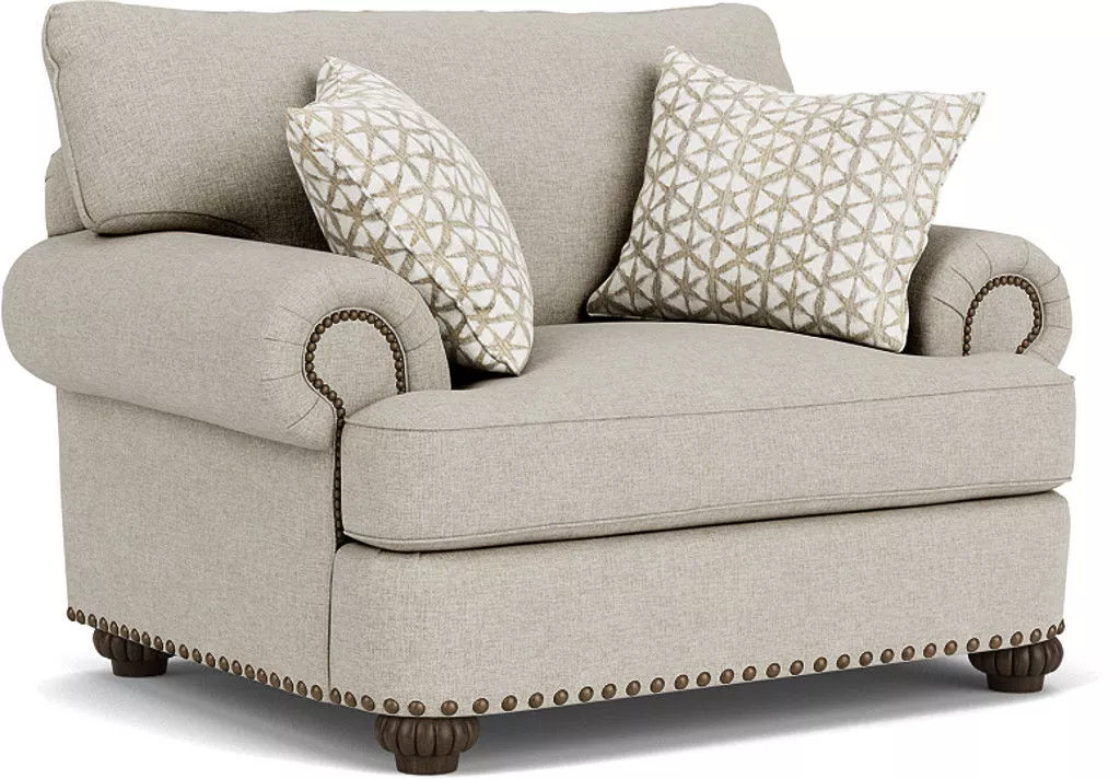 Patterson - Fabric Chair, Nailhead Trim