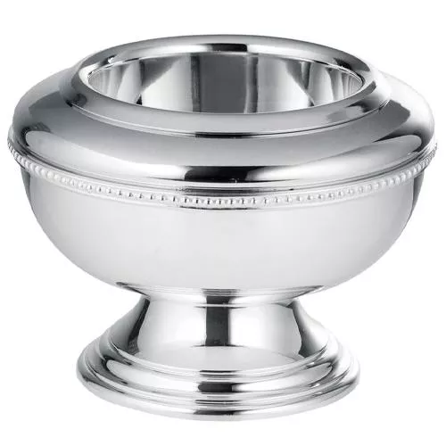 Perles Silverplated 4" Footed Caviar & Prawn Cup by Ercuis