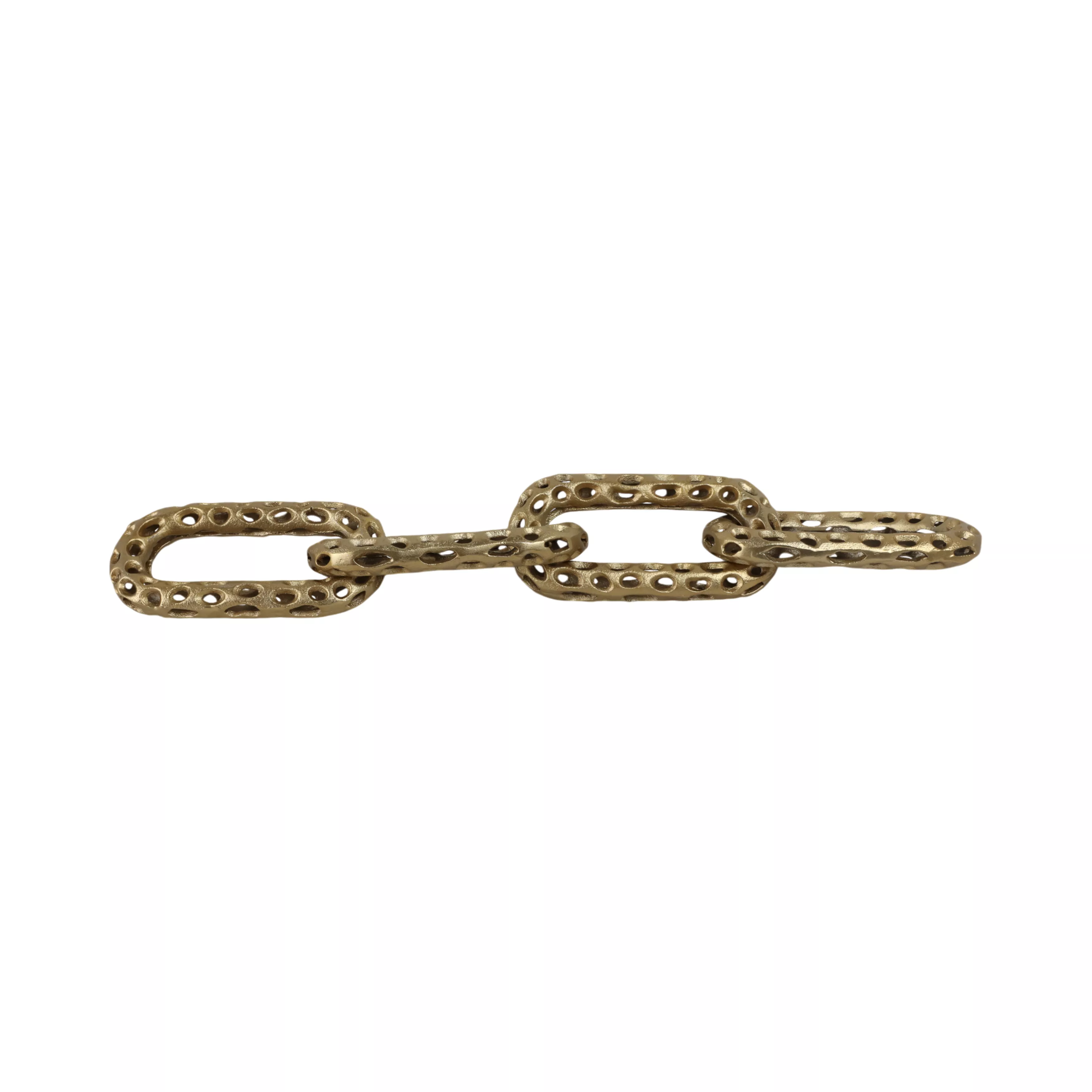 Pierced Metal 4-Chain Link Obj