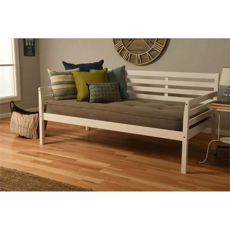 Pine Canopy Boho Daybed with Mattress - White Bed