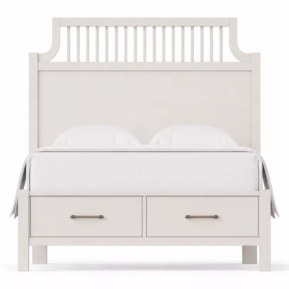 Pure Maple - King Garden Storage Bed - Cottage White