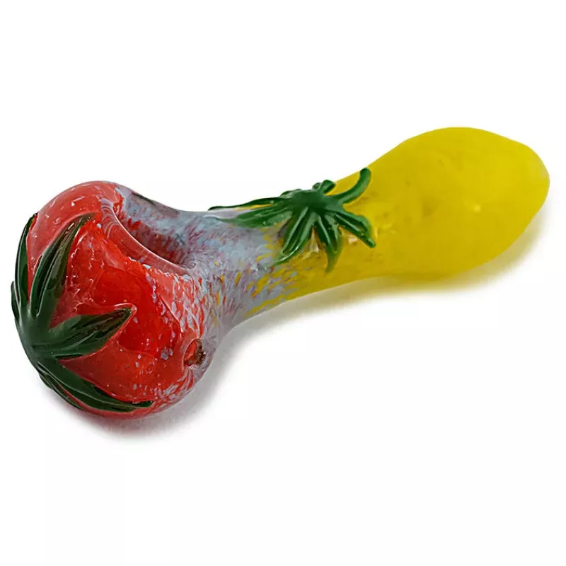 Rasta Leaf Glass Pipe