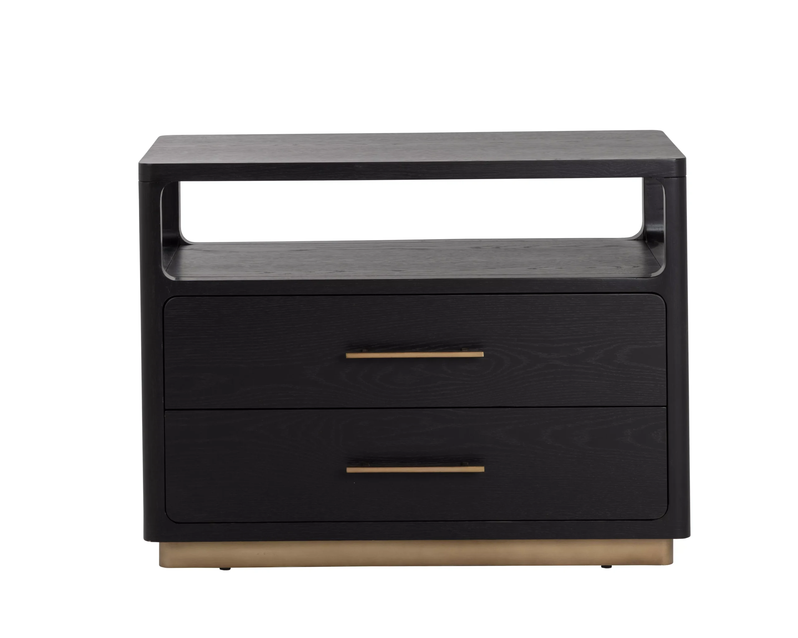 Redwood Black Nightstand