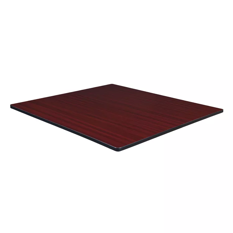 Regency 48" Square Laminate Table Top- Mahogany/ Mocha Walnut