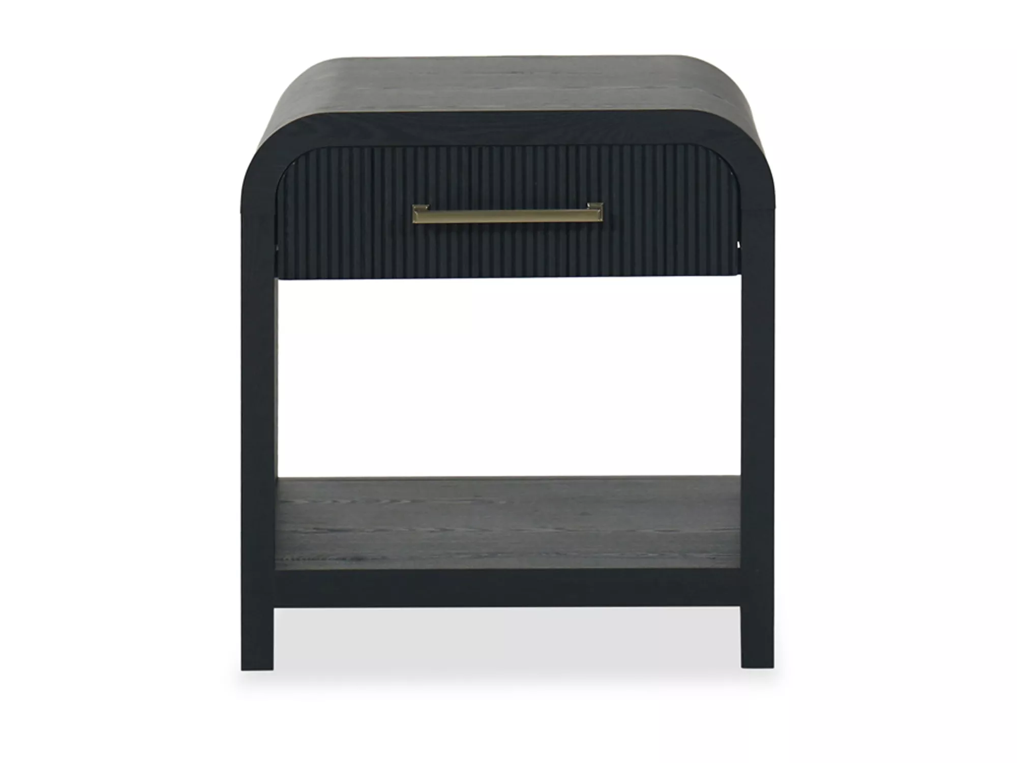 Ridgemont Black 1-Drawer Nightstand