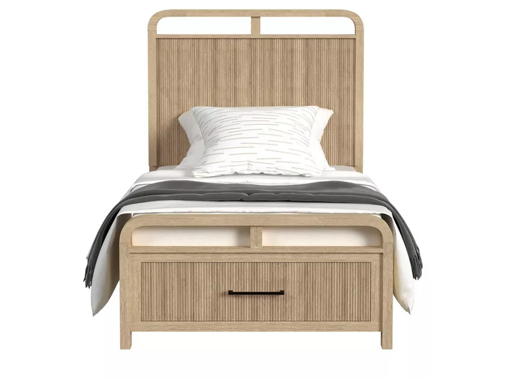 Ridgemont Sand Twin Storage Bed