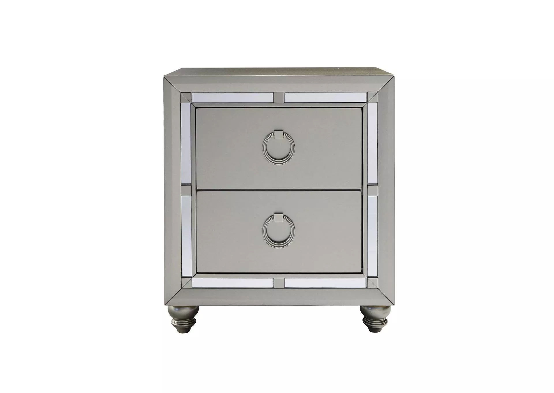 RILEY SILVER NIGHTSTAND