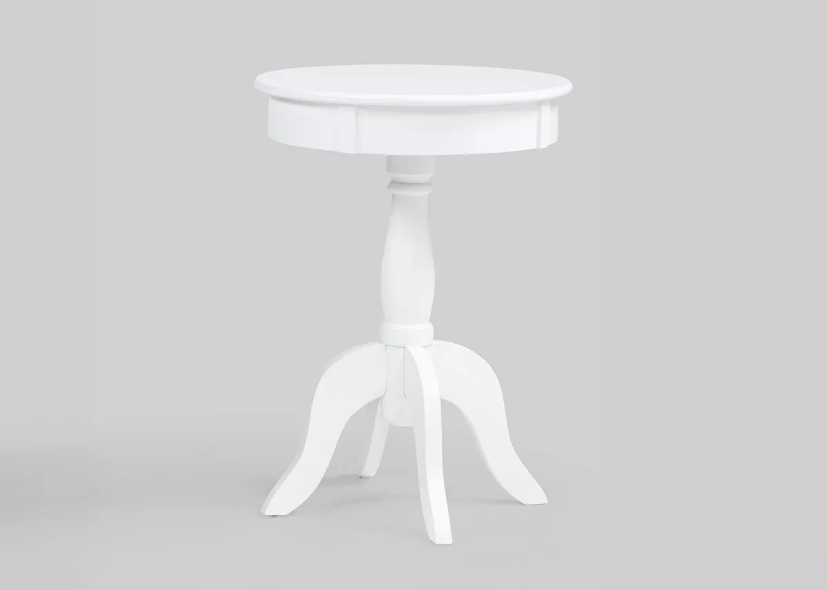 ROMY CHAIRSIDE TABLE - WHITE