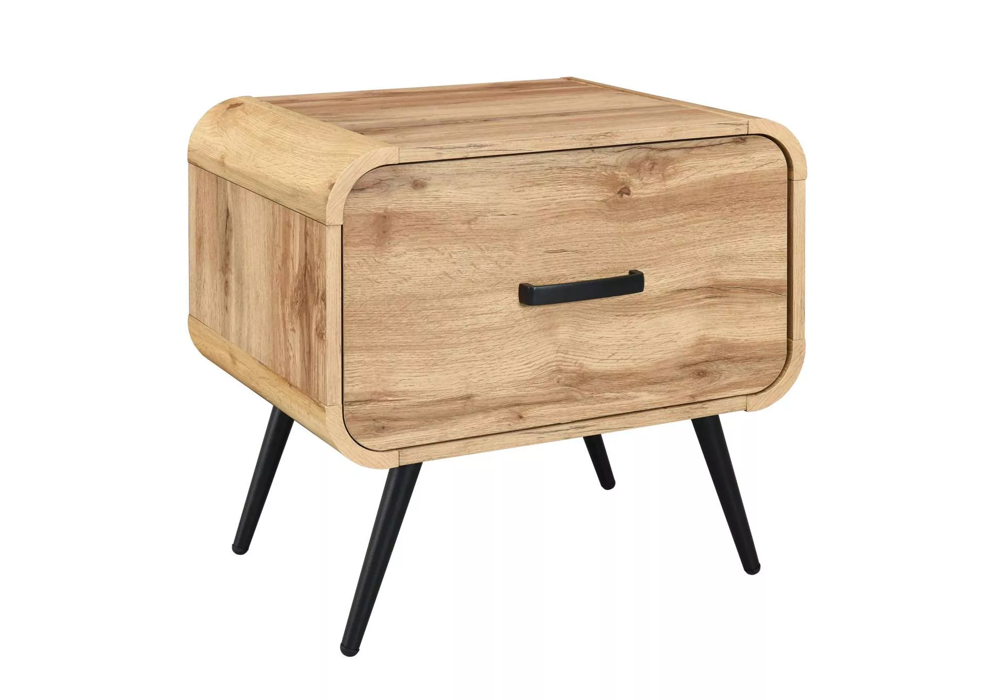 ROWAN ONE DRAWER END TABLE - BEDSIDE TABLE - NATURAL