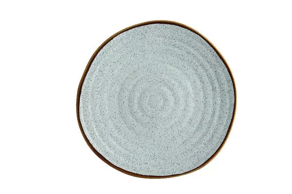 Rustic Blend Turquoise Stoneware Dinner Plate by Casa Alegre
