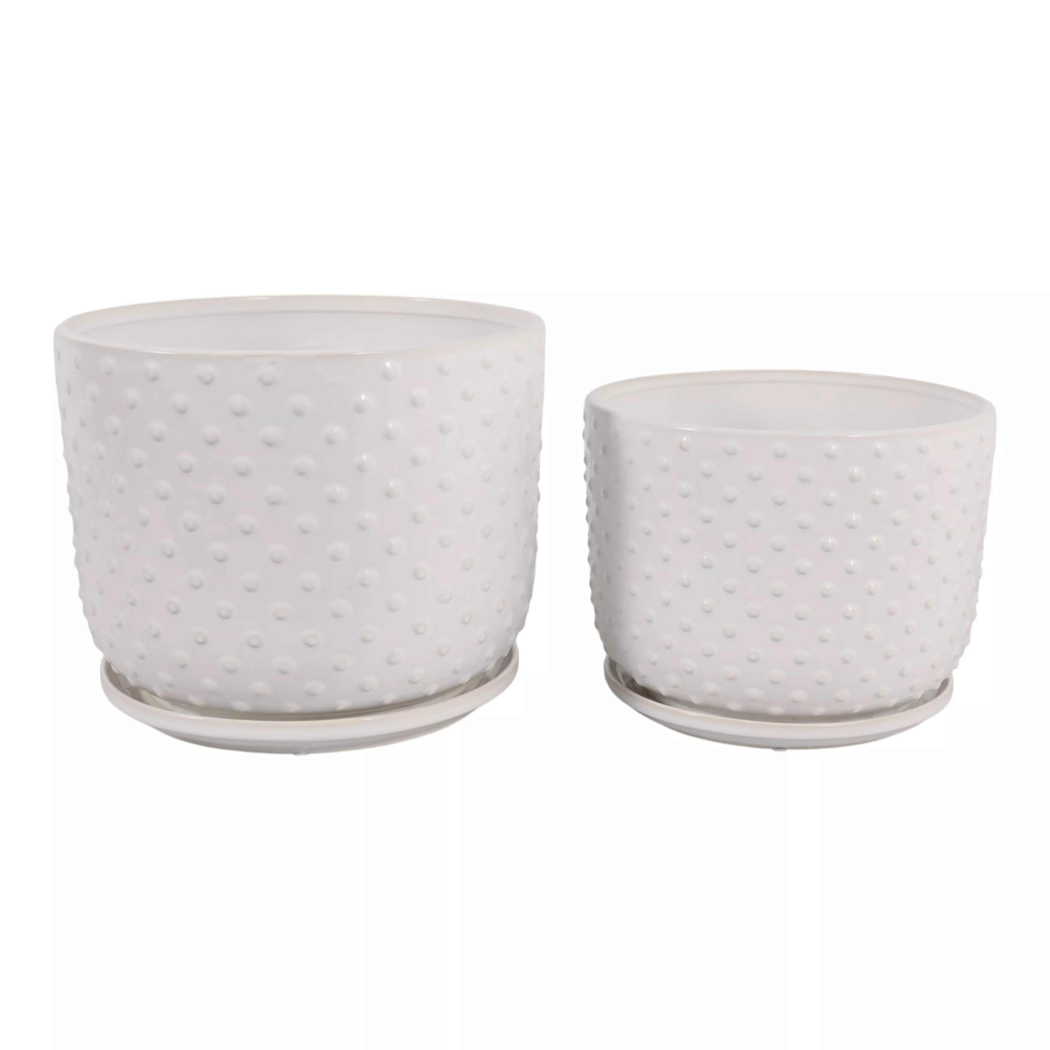S/2 10/12" Dotted Planter