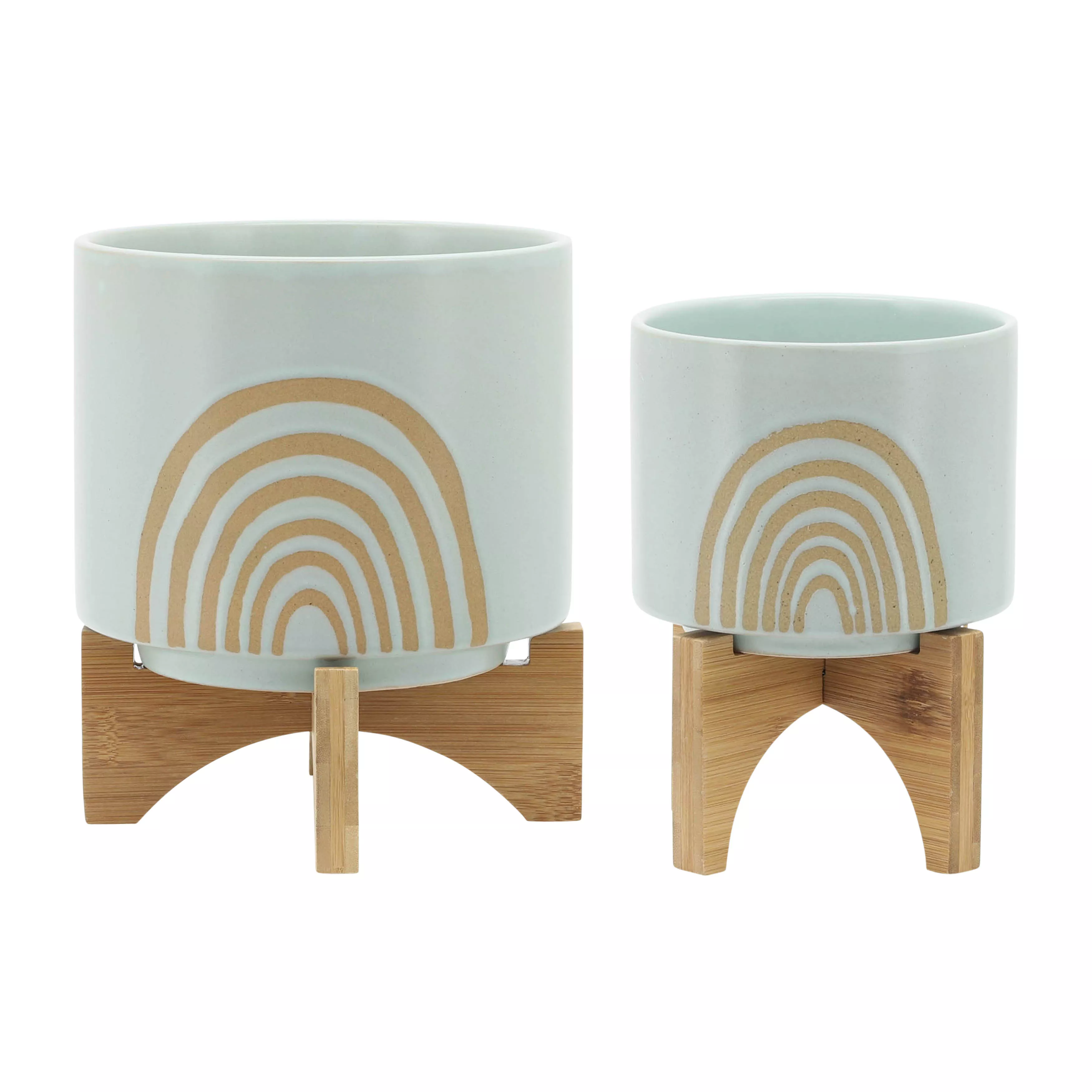 S/2 5/8" Arch Planter W/ Stand