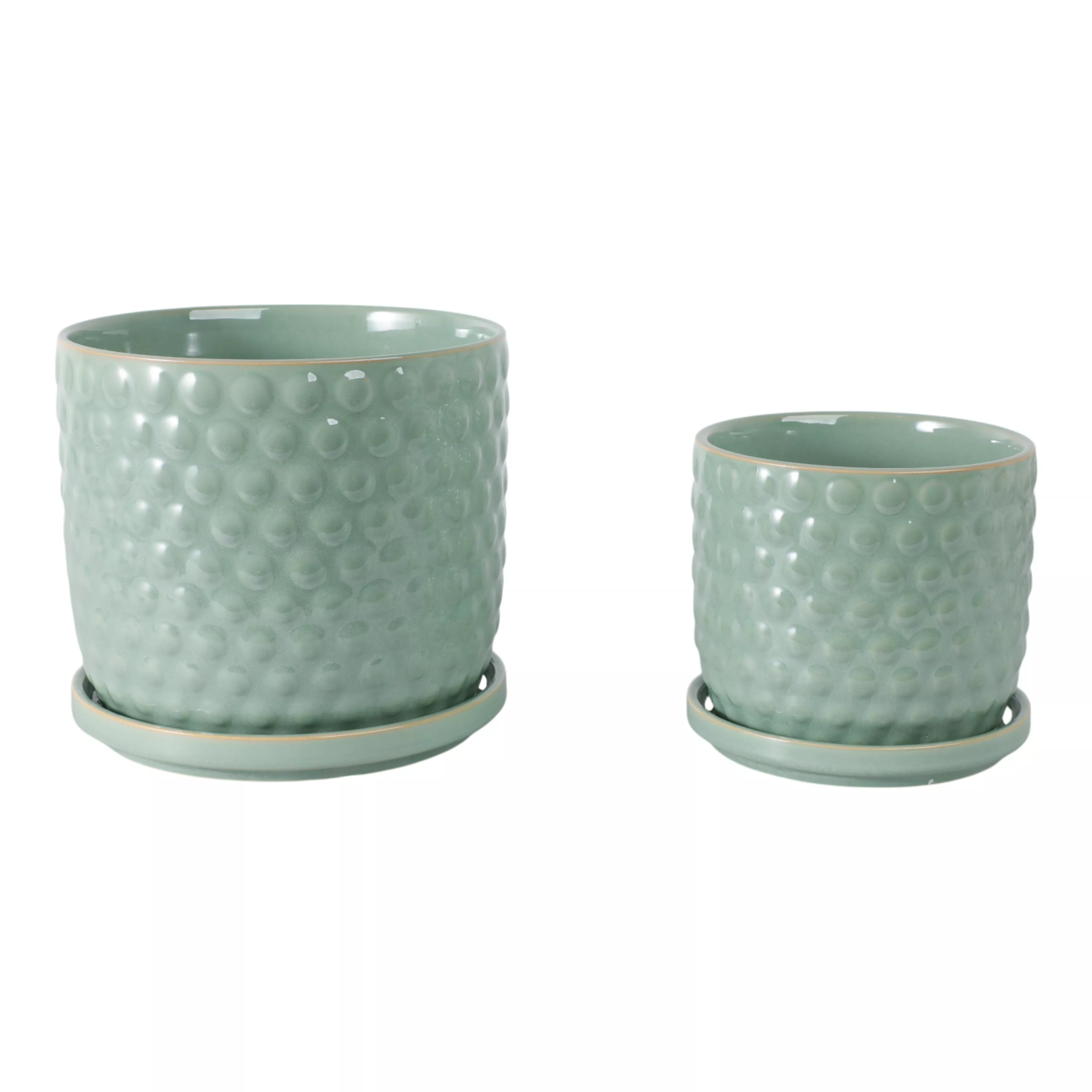 S/2 6/8" Bubble Planter