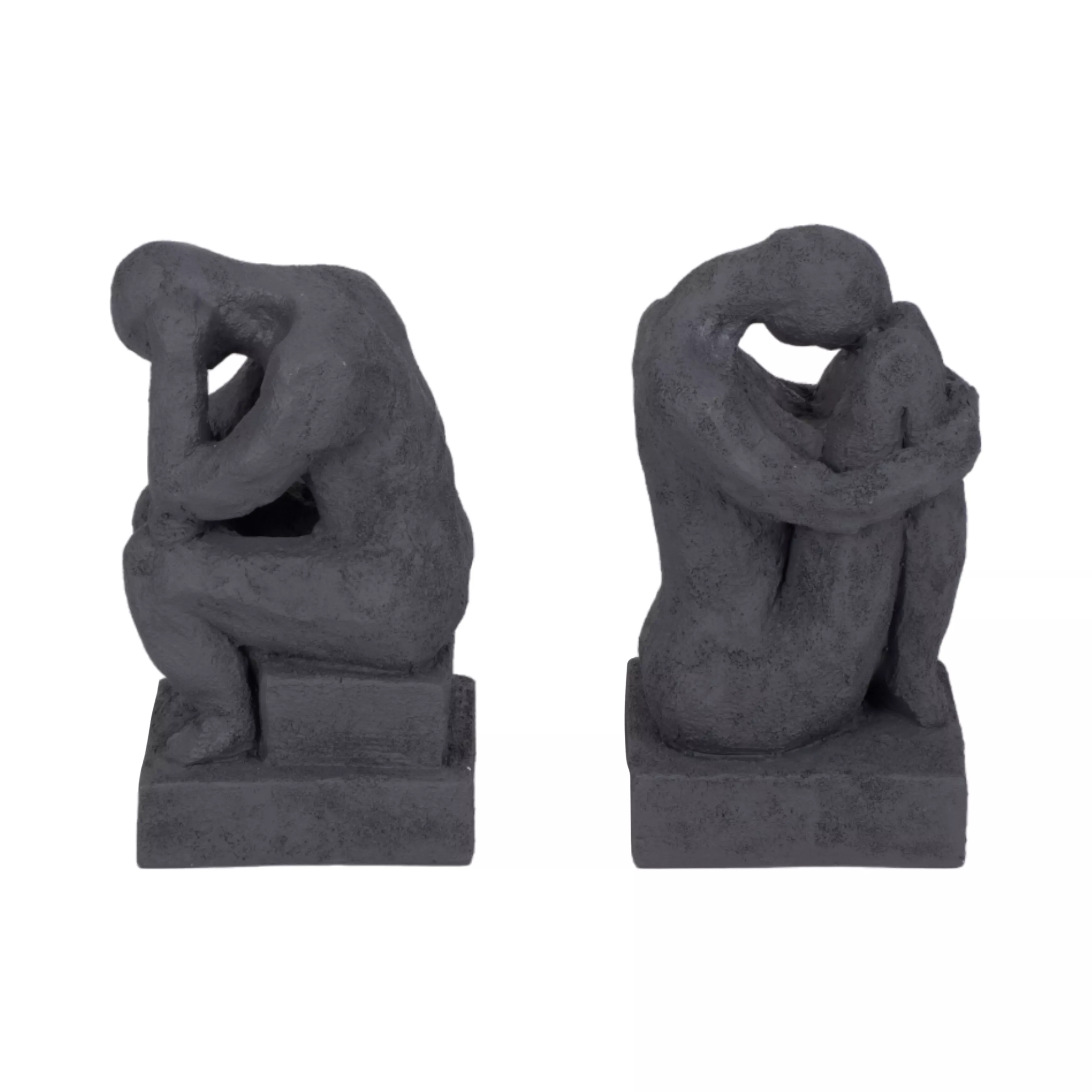 S/2 7" Thinking Man Bookends