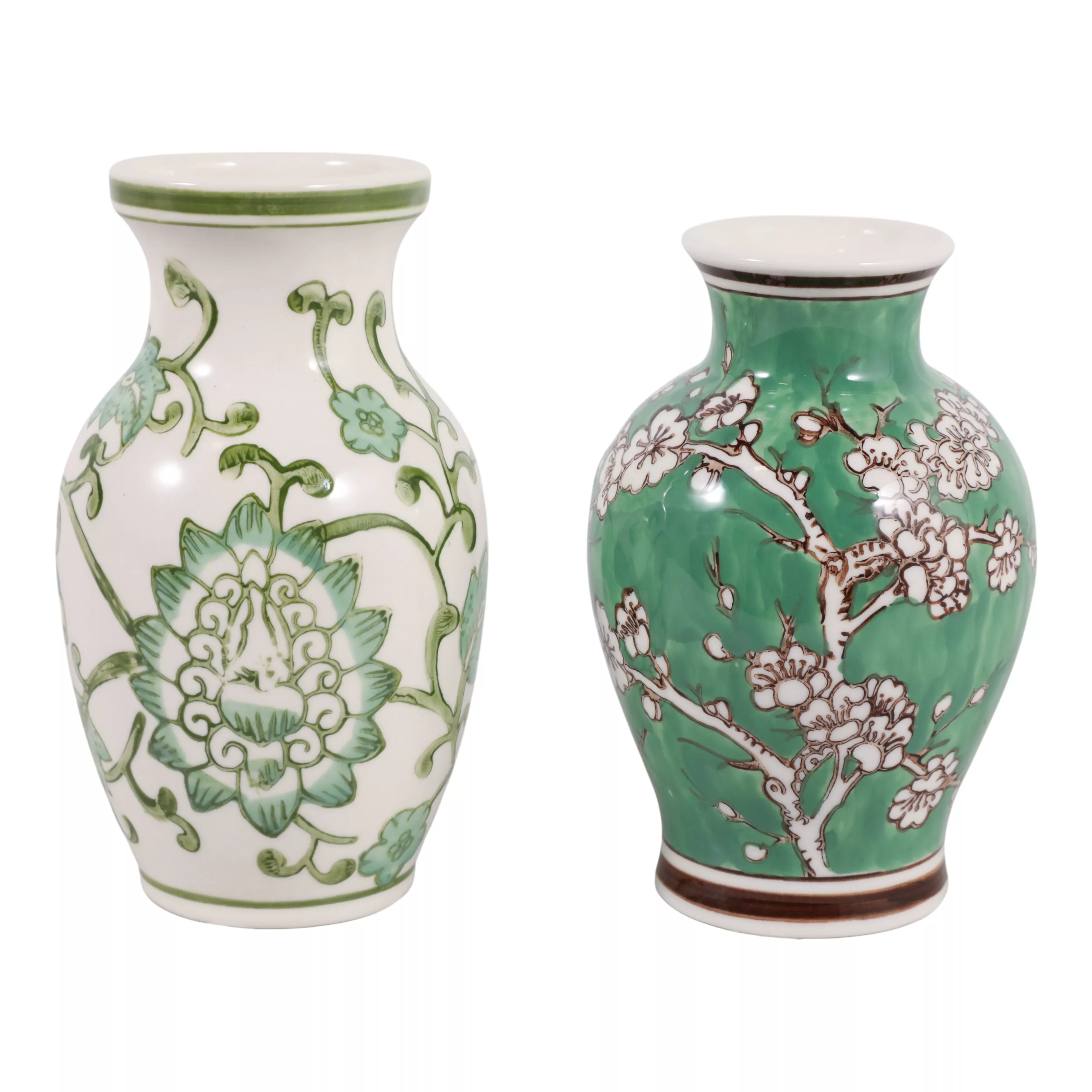 S/2 Chinoiserie Bud Vases