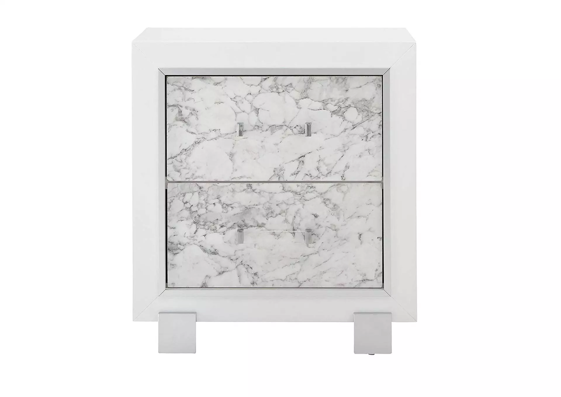 SANTORINI WHITE NIGHTSTAND