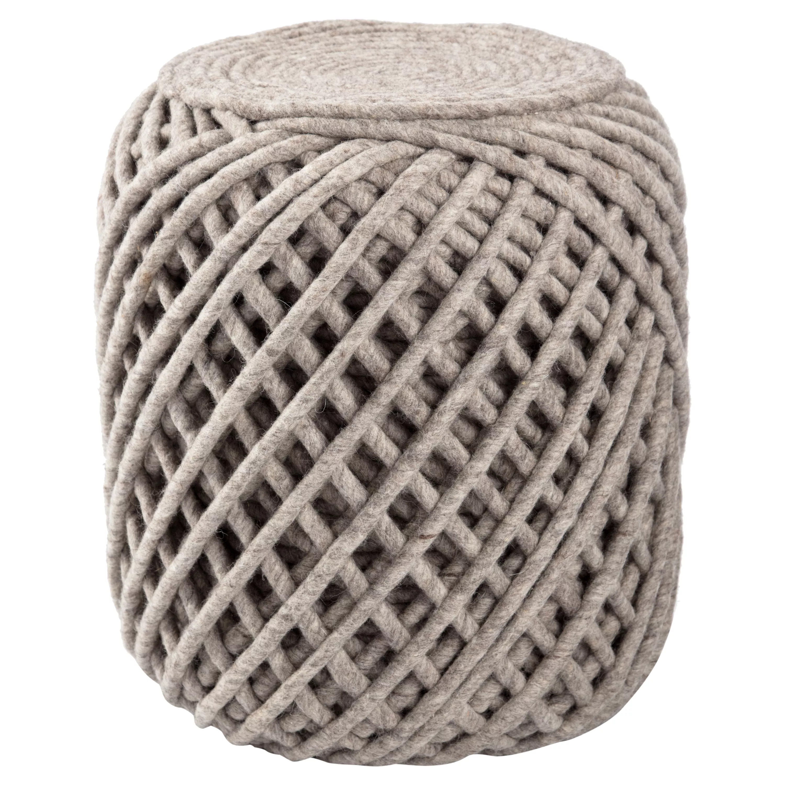 SCANDINAVIA POUF CYL ASH