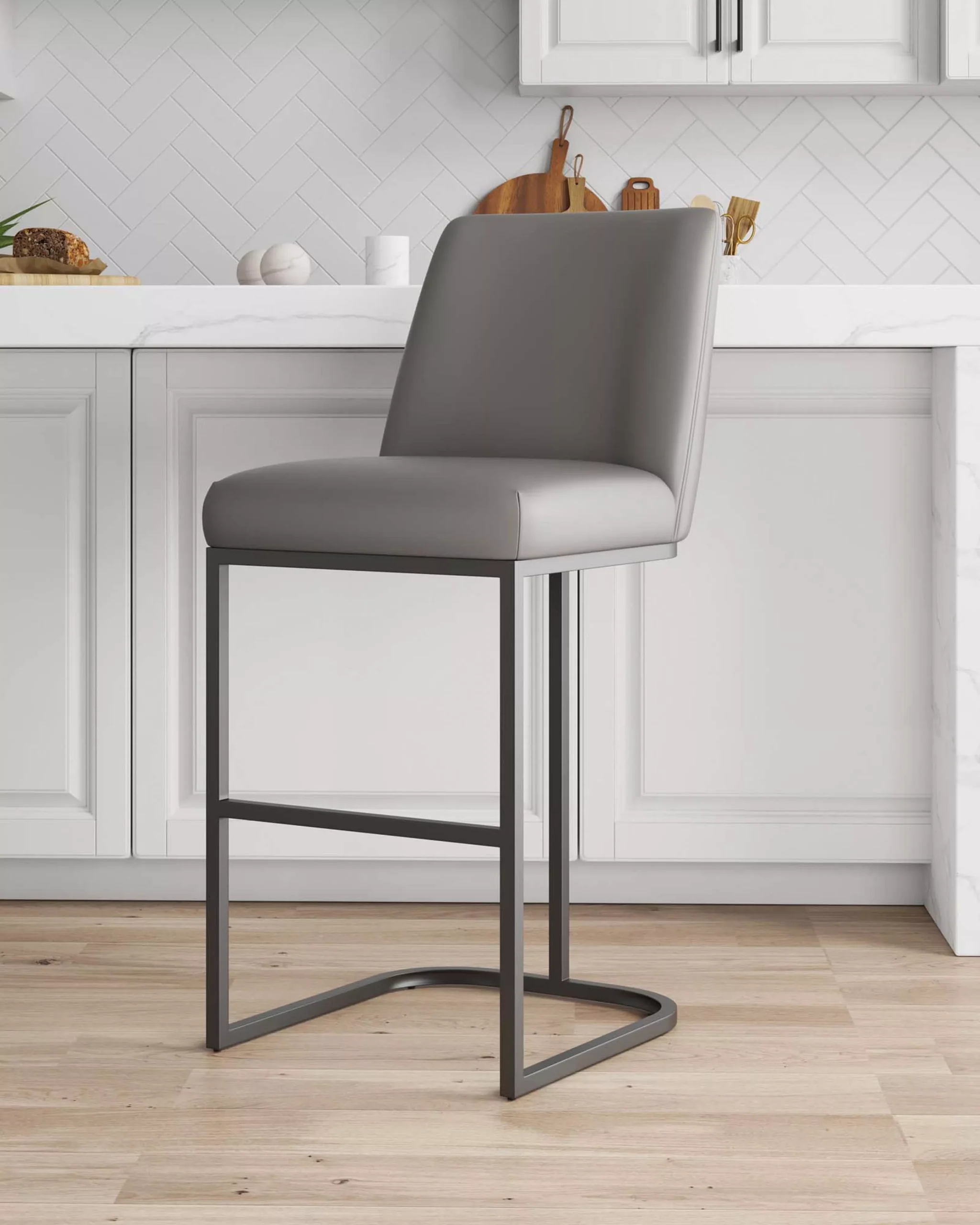 Serena Dark Gray Barstool