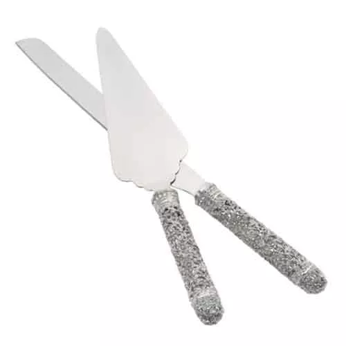 Silver Isadora Dessert Serving Set by Olivia Riegel