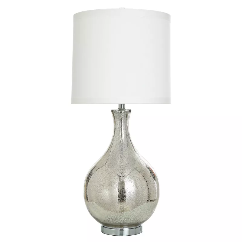 Silver Mercury Teardrop Lamp