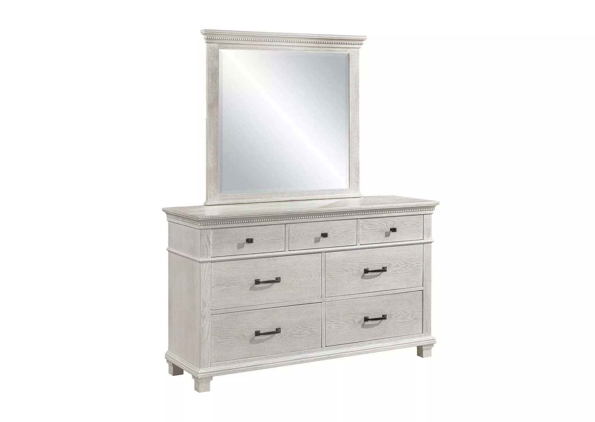 SILVER SANDS MIRROR - GRAY