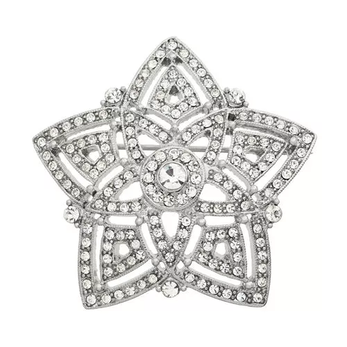 Silver Star Brooch by Olivia Riegel