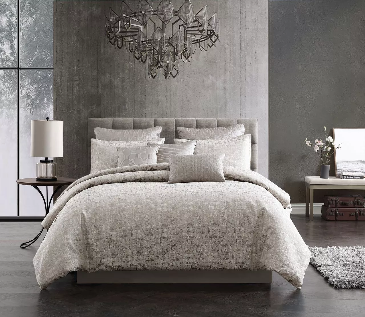 Silver Texture 10 pc King