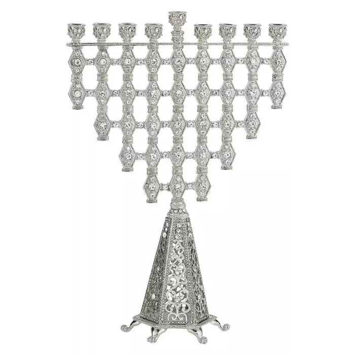 Silver Ziva Menorah by Olivia Riegel